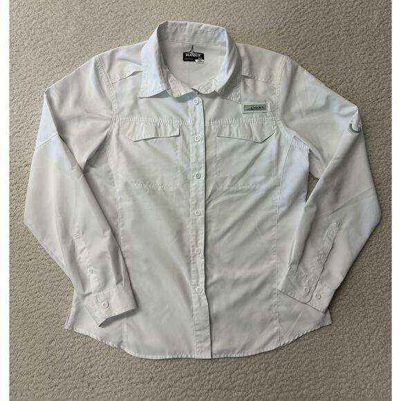 Habit Womens Long Sleeve Button Down Fishing Shirt Medium - Picture 1 of 5